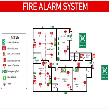 Fire safety drawing and approval assistance for Fire NOC and fire plan approval