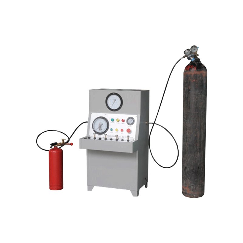Nitrogen filling machine used for pressurizing fire extinguishers during refilling