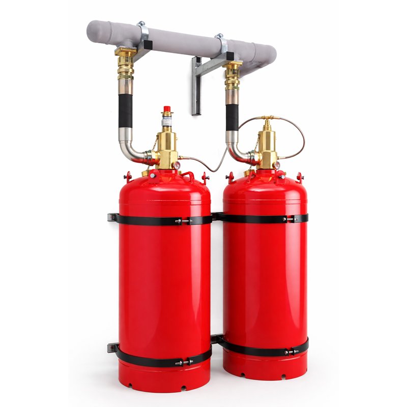 Gas based fire suppression system installed for server room and data centre protection